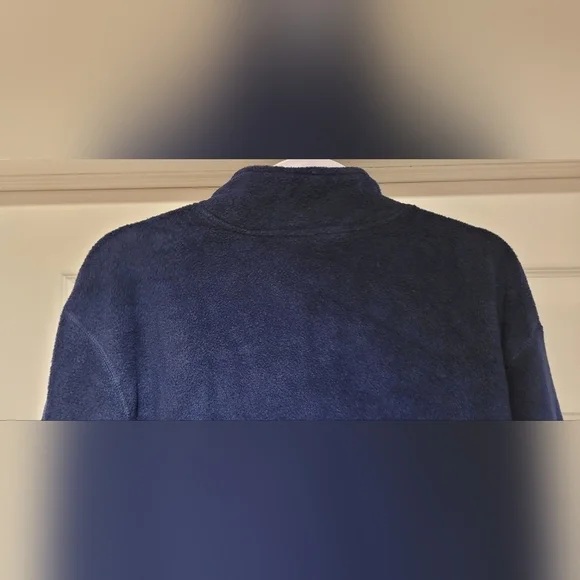 Vintage NFL for Her St. Louis Rams Navy Blue Long Sleeve Fleece Quarter 1/4 Zip - Picture 6 of 11